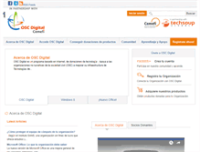 Tablet Screenshot of dev.oscdigital.org